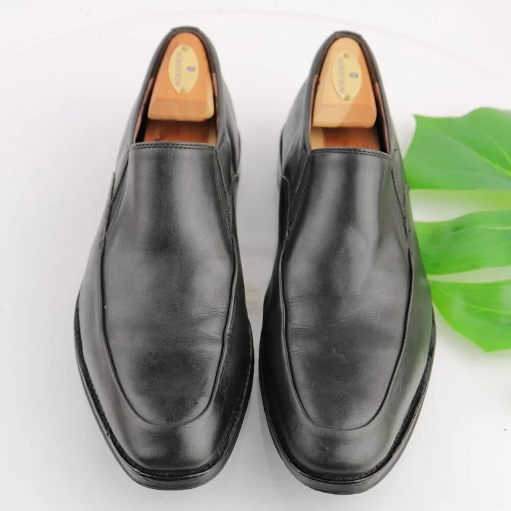 Blake Mckay Mens M1 Venetian Loafer Size 8‎ Black Leather Slip On Dress Shoes